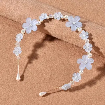 Simple New Pearl and Flower Design Headband